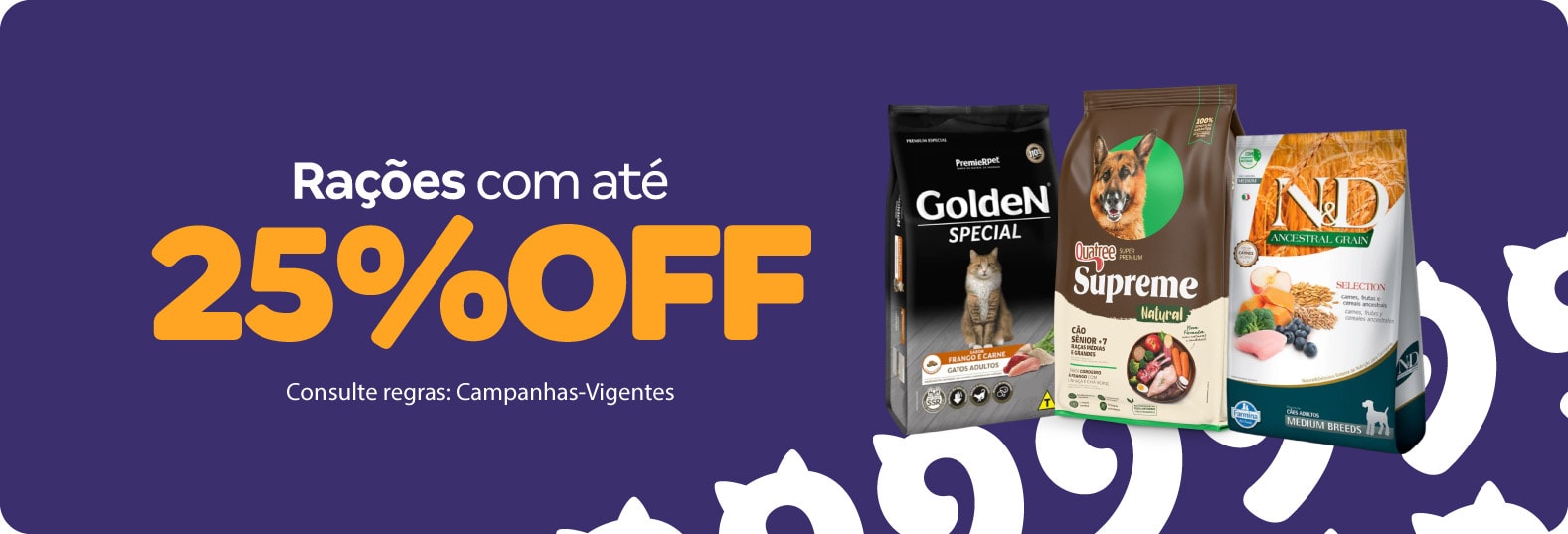 Rações com até 25%OFF