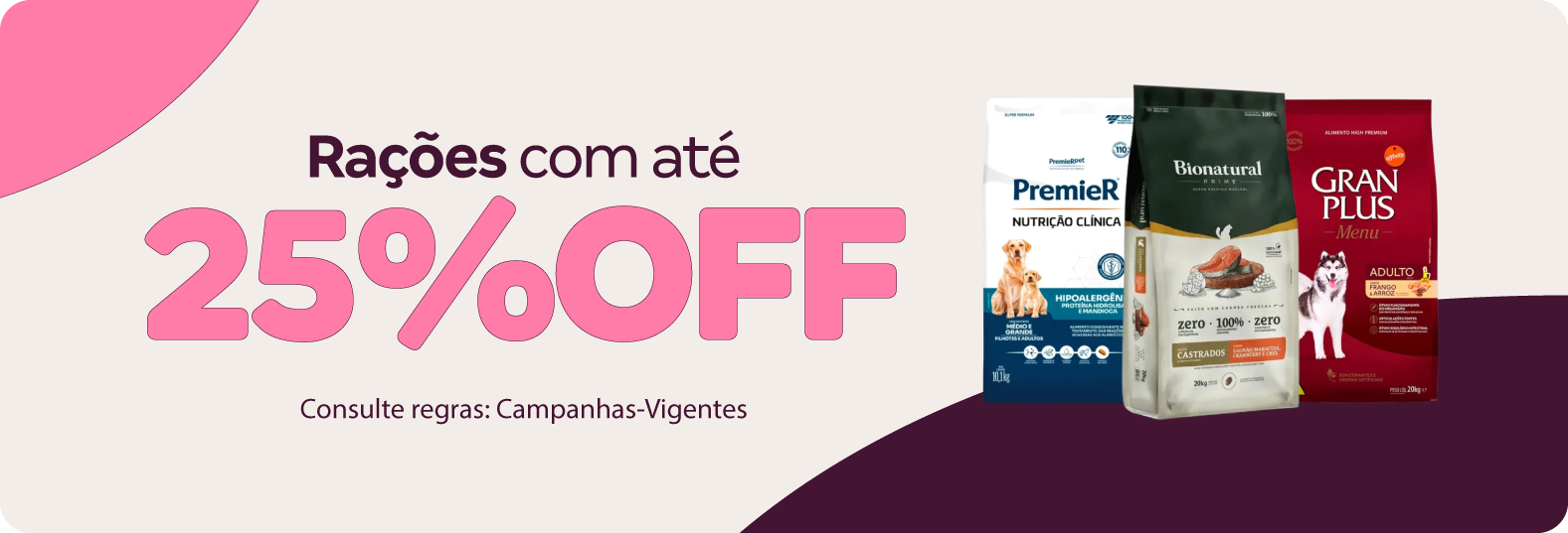 Rações com até 25%OFF