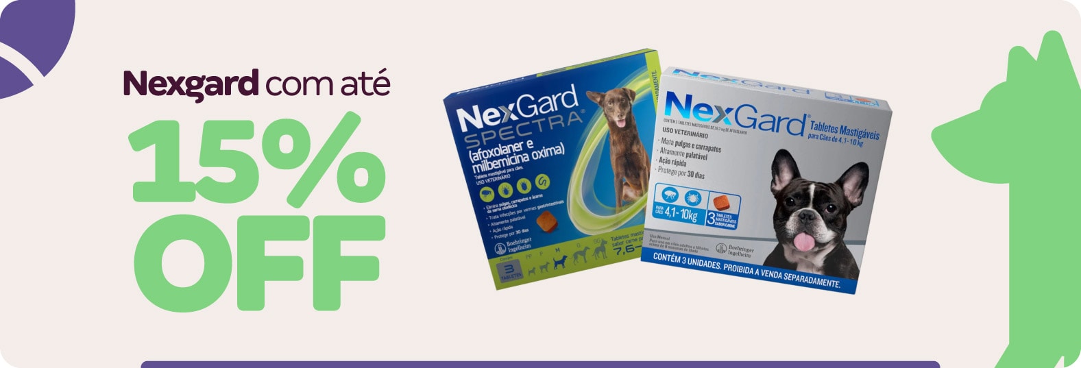 Nexgard com até 15%OFF