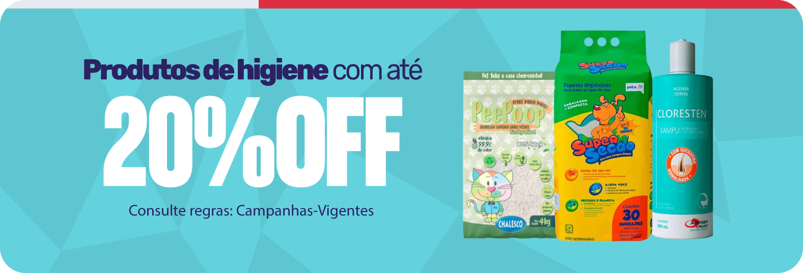 Higiene com até 20%OFF