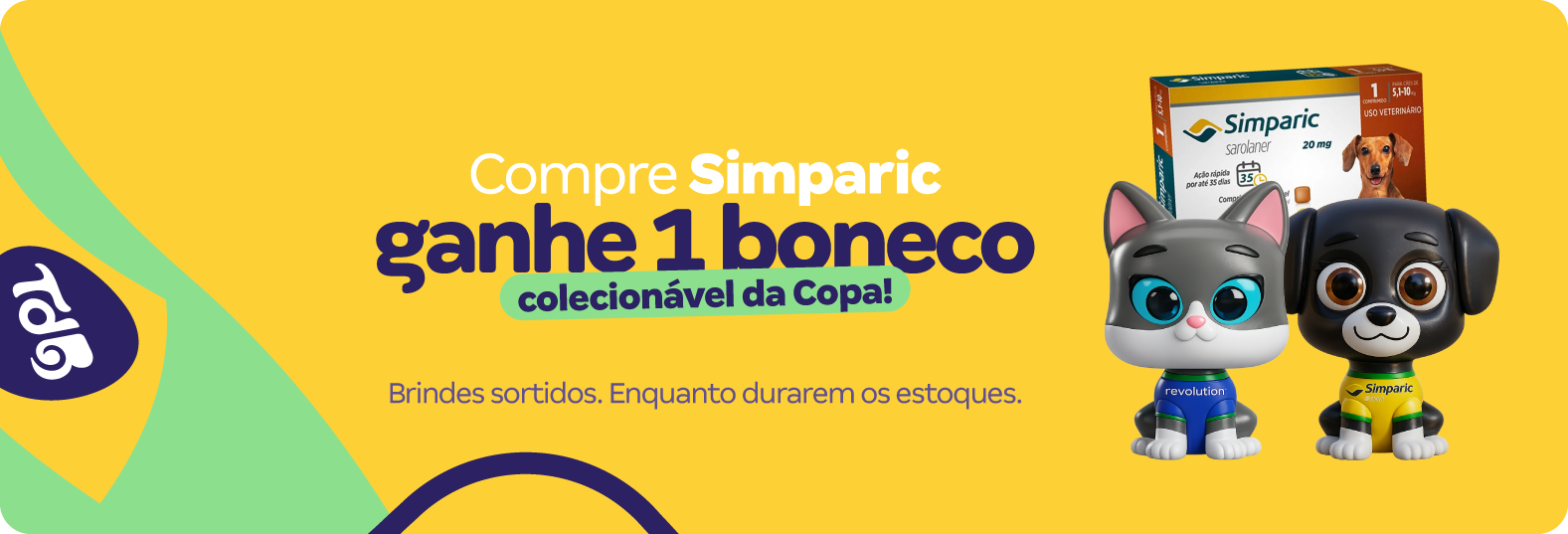 Ganhe 01 boneco colecionável em compras com Simparic