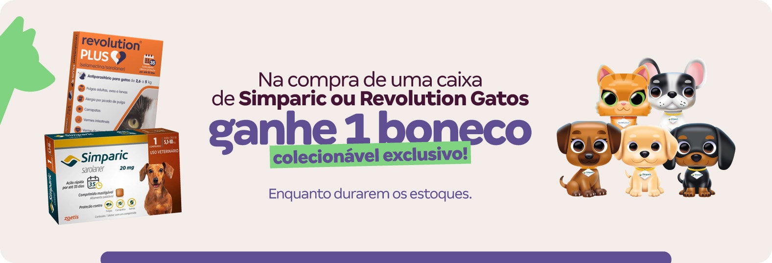 Ganhe 01 boneco colecionável em compras com Simparic