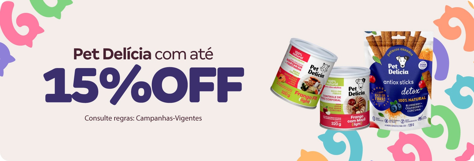 Pet Delícia com até 15%OFF