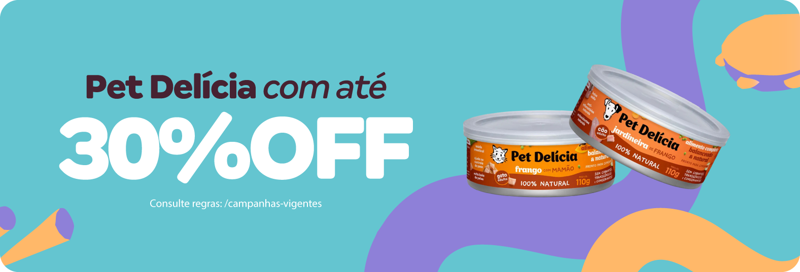 Até 30% OFF em Pet Delícia