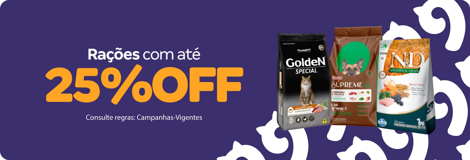 Rações com até 25%OFF