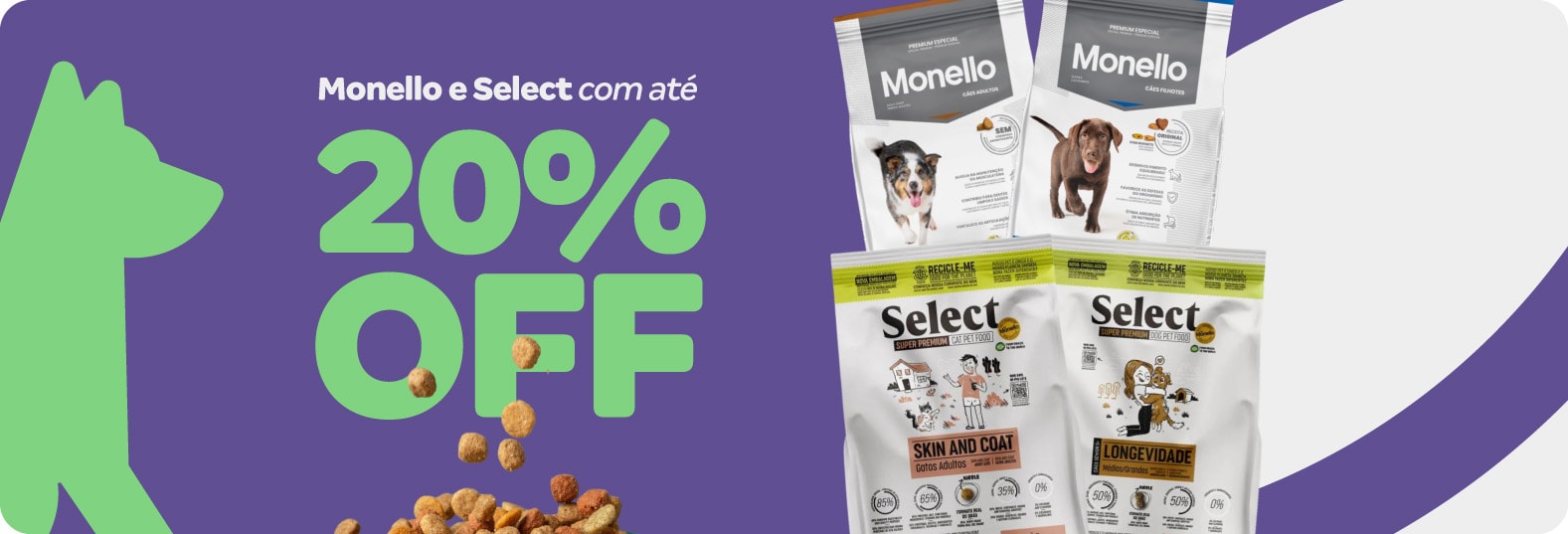 Monello e Select com até 20%OFF
