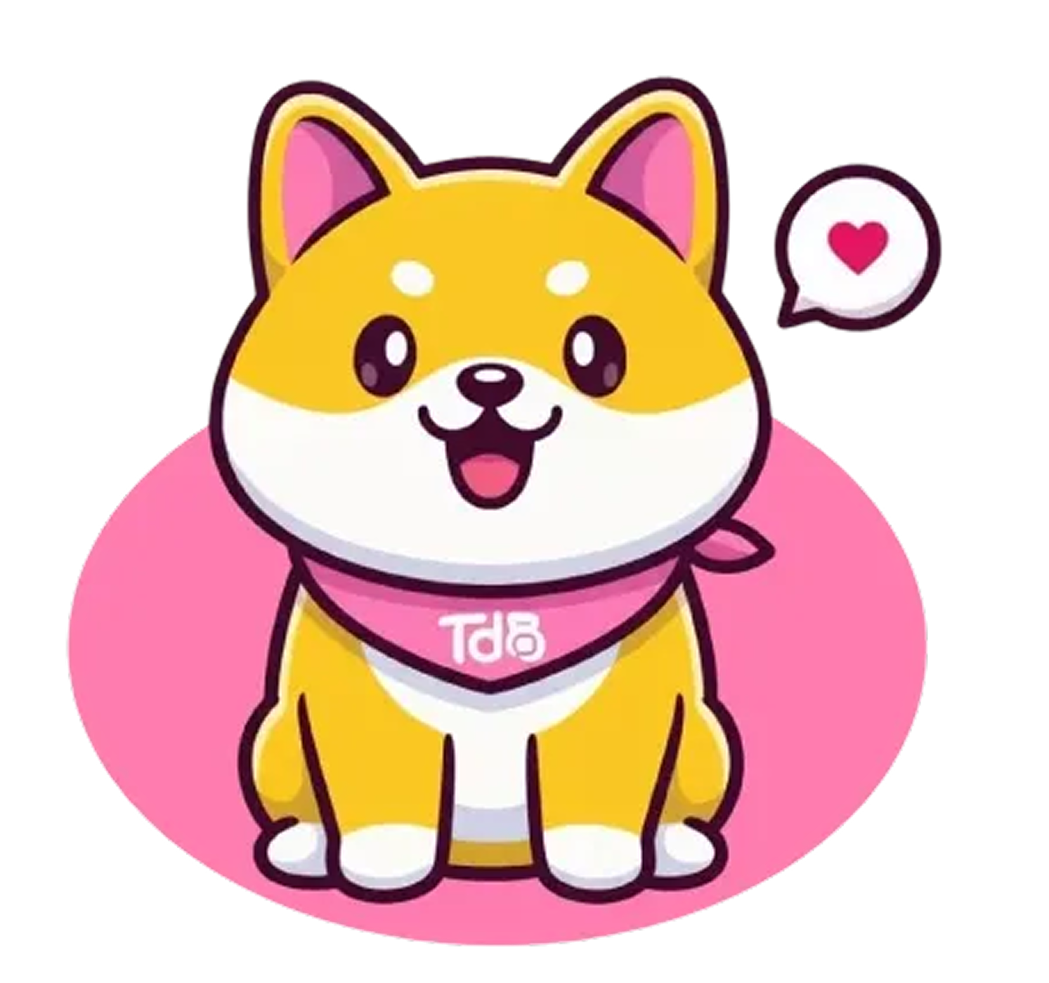 Mascote TUTU, um cachorro de desenho animado