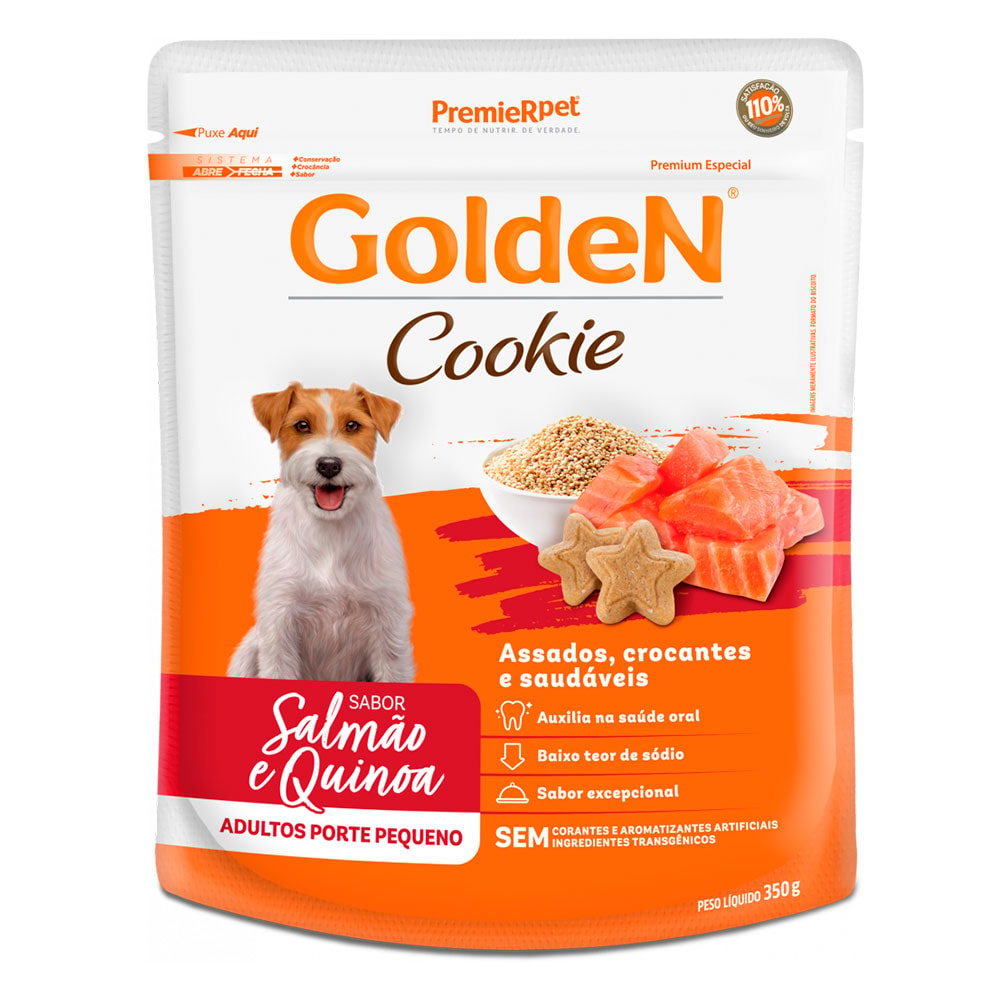Biscoito Premier Golden Cookies Cães Adultos de Porte Pequeno