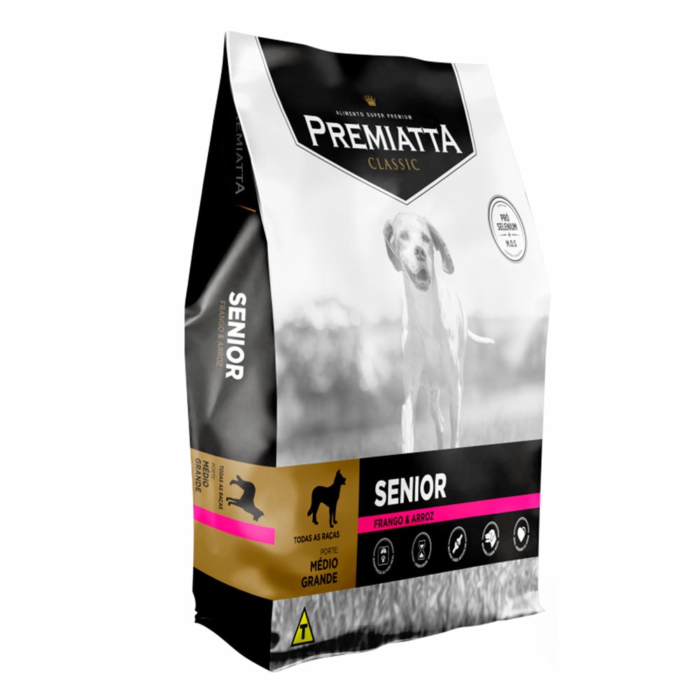 Ração Premiatta Cães Classic Senior 15kg - Frete Rápido e