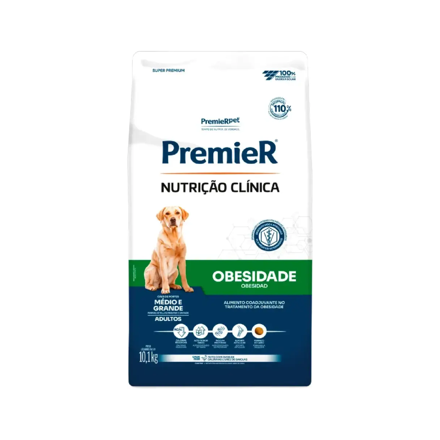 Ração Premier Nutrição Clinica Obesidade Cães Adultos Médio E Grande Porte 10,1kg